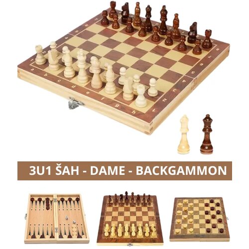  Drveni šah 34x34 Cijene