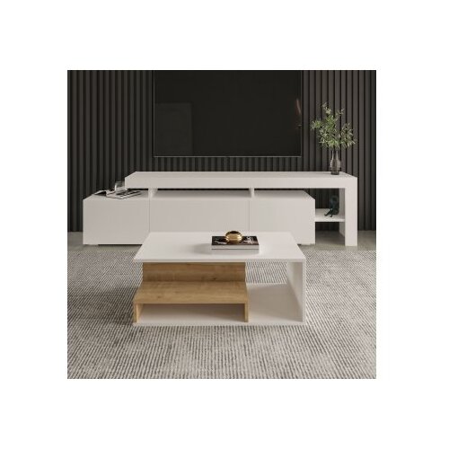 Hanah home Sto za dnevnu sobu Vera Mini White Sapphire Oak Slike