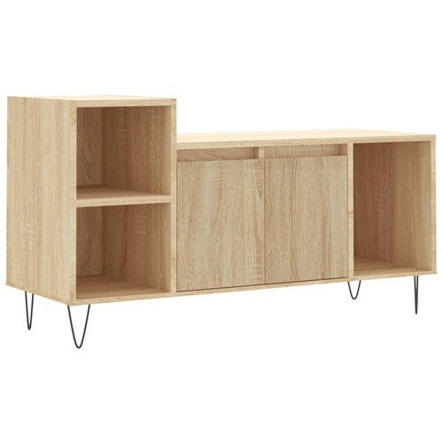 Maison Chic TV omarica - TV stojalo - Televizijska omarica sonoma hrast 100x35x55 cm inženirski les, (21701821) Slike