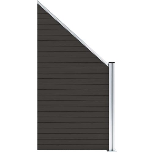 za ogradu WPC 95 x (105 - 180) cm crni Slike