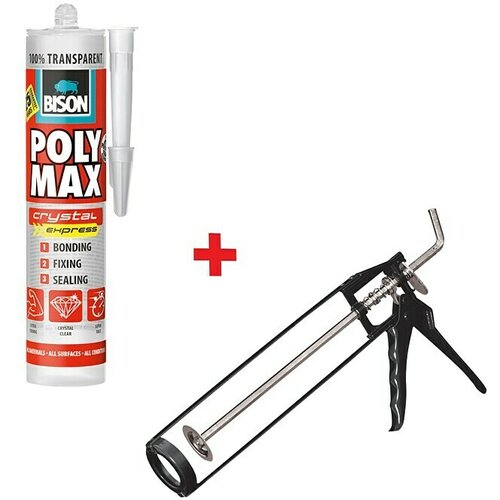 Bison Poly Max Univerzalno montažno ljepilo Crystal Express (Na otvorenom) Cijene