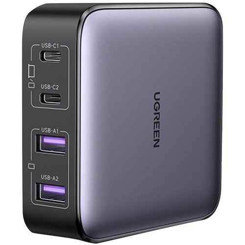 Ugreen ŁADOWARKA SIECIOWA CD327 NEXODE, 2X USB-C, 2X USB-A, GAN, 65W (SZARY), (5000062431) Cene