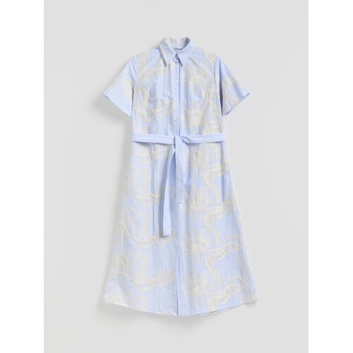 Reserved LADIES` DRESS & BELT - bljedoplavo Cijene