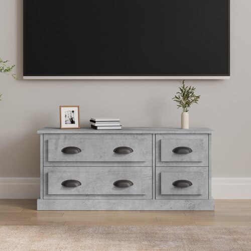 vidaXL TV omarica betonsko siva 100x35,5x45 cm inženirski les Cene