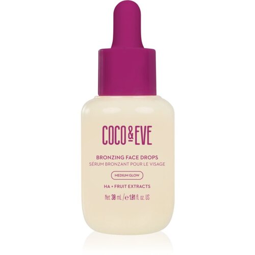 Coco &amp;amp; Eve Sunny Honey Bronzing Face Drops samoporjavitvene kapljice za obraz Medium Glow (new) 30 ml Slike