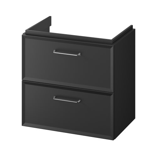 Cersanit S590-100 - Viseći kupatilski ormarić ispod umivaonika MILLE SLIM 60x38 cm crna Slike