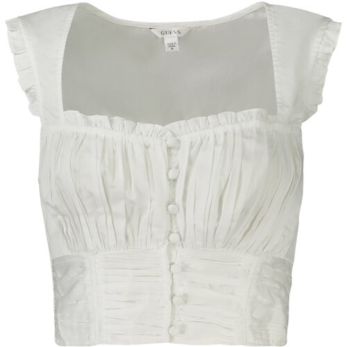 Guess Jeans TOP WOMEN WHITE Cijene