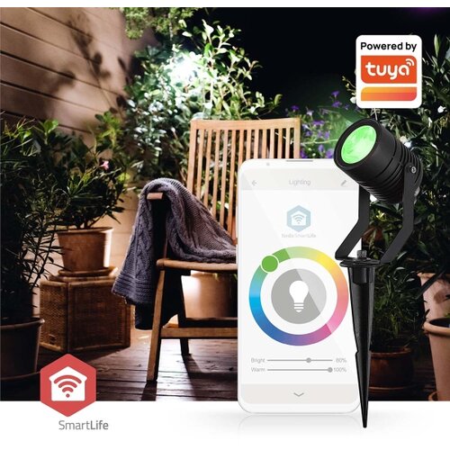 Nedis ZBLOS10RGBW3-SADA 3x LED RGBW prigu&amp;scaron;iva spoljna lampa LED/3W/230V IP65 Wi-Fi Tuya Slike