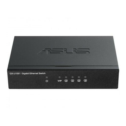 Asus GX-U1051 - 5 portova, VIP port, neupravljivi Gigabit svič Slike