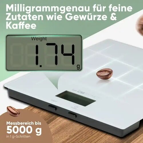 Clatronic digitalna kuhinjska vaga KW3820/ bela Slike