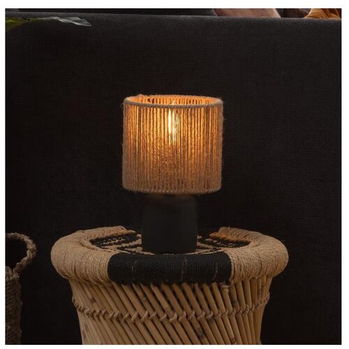 Atmosphera Stona lampa KOBY 1xE14/40W/230V konoplja/crna Cene