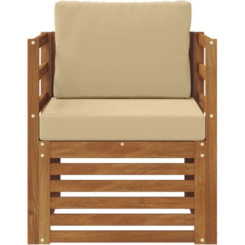  Set vanjskih sofa s jastukom Prirodna 67 x 63 x 73 cm Slike
