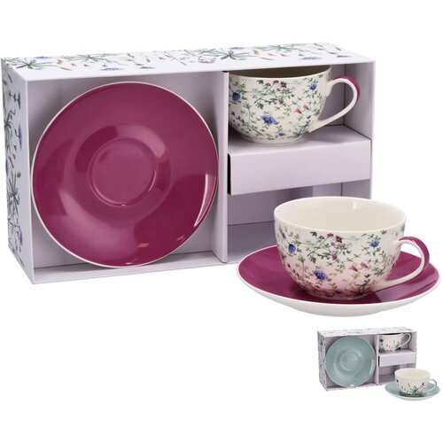 Ad trend Set skodelica za čaj Floral 250ml / 2 kos / več barv / porcelan, (5000199478) Cene