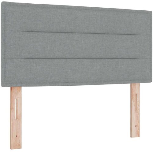 Box spring krevet Svijetlo siva 120 x 200 cm tkanina - Svjetlosiva 120 x 200 cm Dizajn linija Slike
