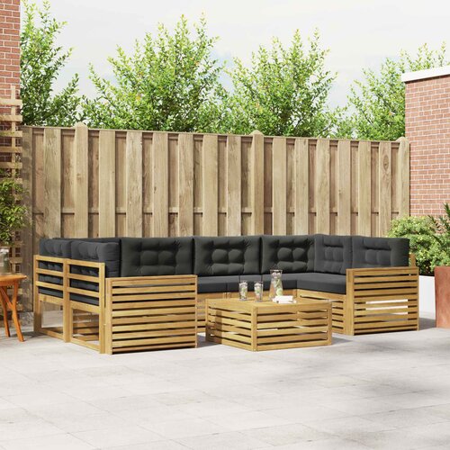  Set vanjskih sofa 7 kom. Bijela i antracit Cijene