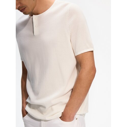Reserved Henley džemper - bijela Cijene