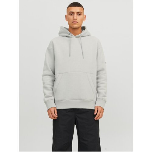 Jack & Jones Light Grey Mens Hoodie Classic - Men Slike