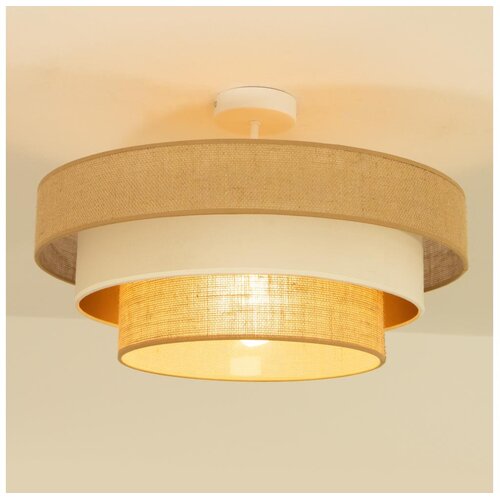  plafonski luster wenta 1xE27/60W/230V, prečnik 50 cm, juta/bež Cene