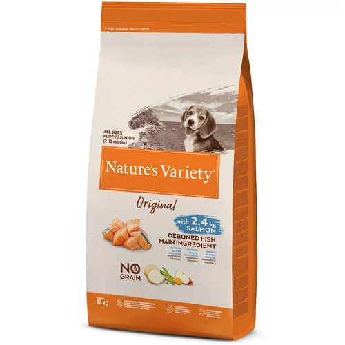 Nature's Variety Original No Grain Junior losos - Varčno pakiranje: 2 x 12 kg