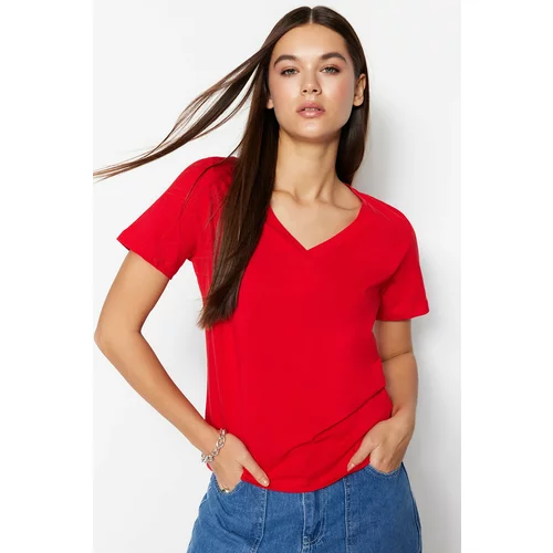 Trendyol T-Shirt - Red - Regular