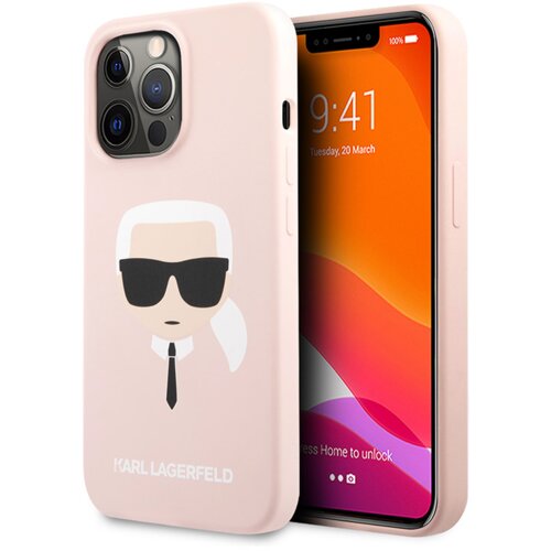  Originalen ovitek KLHCP13XSLKHLP za iPhone 13 Pro Max roza silikonska zaščita - Karls Head Cene