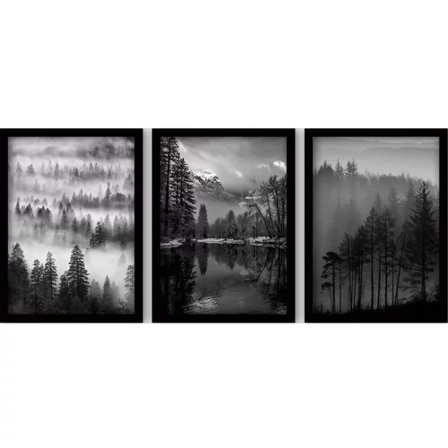 Wallity Slike u setu od 3 komada 35x45 cm Black & White -