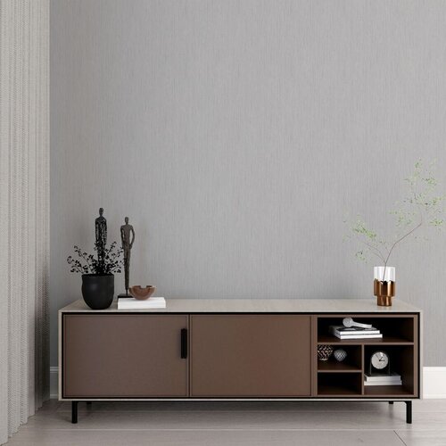 Wallxpert vinilna tapeta Him Collection, siva, 106 cm x 10,05 m Slike