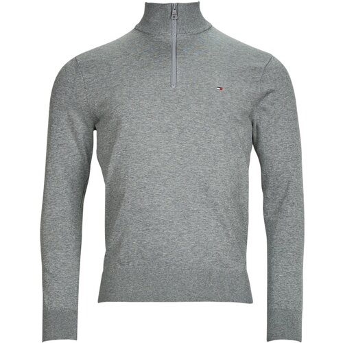 Tommy Hilfiger Puloverji 1985 ZIP MOCK Siva Slike