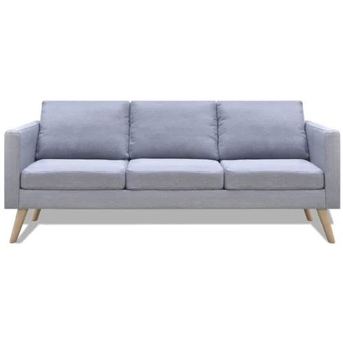 MAISON CHIC kavč - Sofa - Kanape trosed iz blaga svetlo sive barve, (21727369)