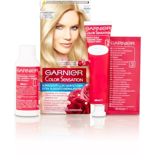 Garnier color sensation trajna barva za lase 40 ml odtenek S10 silver blonde Cene