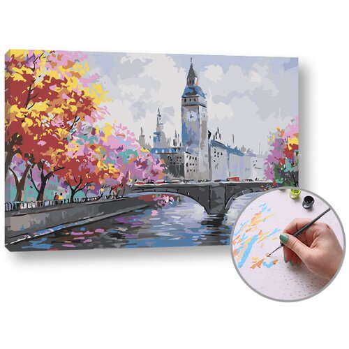  Slikanje po brojevima JESEN U LONDONU - Level Medium 60x40 cm | bez okvira Cijene