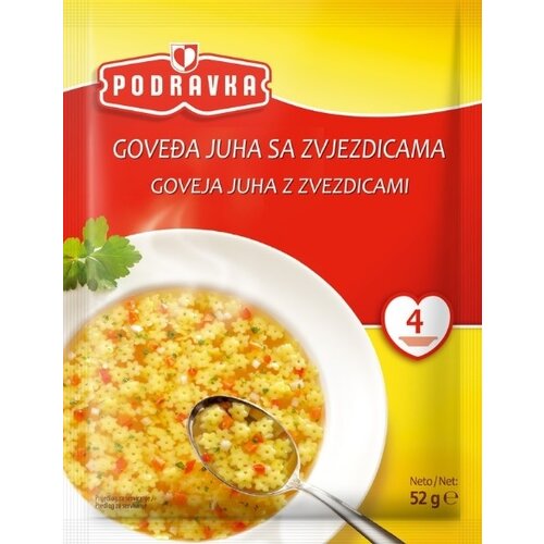 Podravka goveđa supa sa zvezdicama 52g kesica Cene