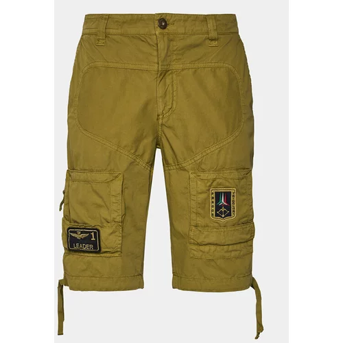 Aeronautica Militare Kratke hlače iz tkanine 241BE041CT1122 Khaki Regular Fit