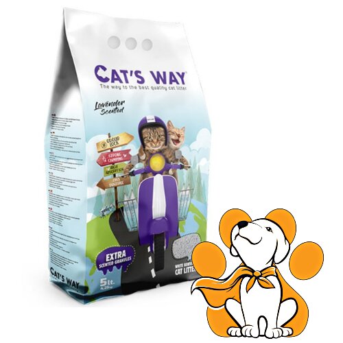 CATS WAY 5l, posip za mačke sa mirisom lavande Cene