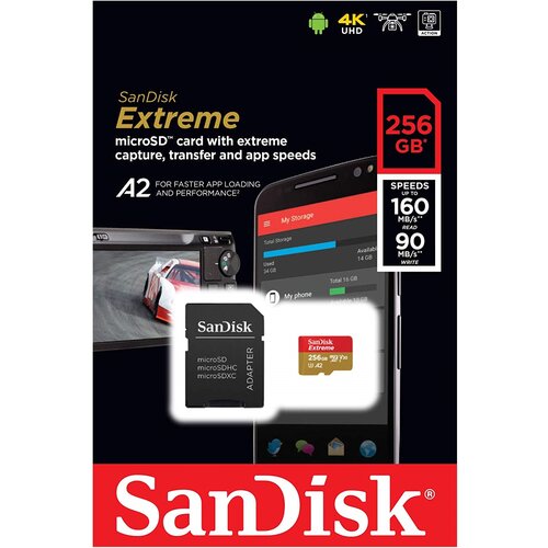 San Disk kartica 256GB Extreme MicroSDXC UHS-I 160/90 MB/s Cijene