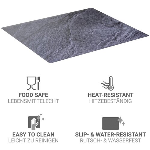 Wenko Iz PVC-ja za&amp;scaron;čitna plo&amp;scaron;ča za &amp;scaron;tedilnik 60x52 cm Slate &amp;ndash; Slike