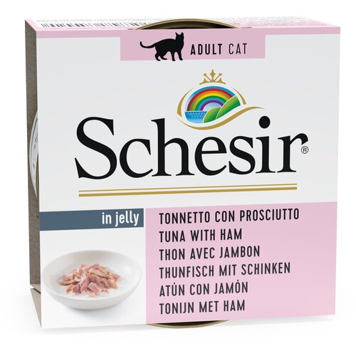 Schesir konzerva sa tunom i šunkom u želeu zha mačke adult 85g Cene
