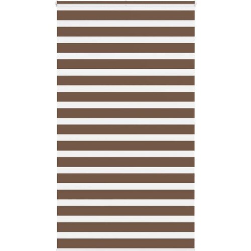 vidaXL Zebra zavjesa Smeđa 120x200 cm &Scaron;irina tkanine 115 9 cm Poliester - Smeđa 120 x 200 cm Cijene