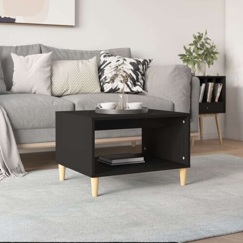  Stolić za kavu crni 60x50x40 cm od konstruiranog drva Slike