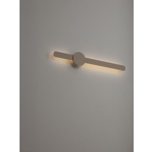 Nova Luce Sivo-bež aluminijasta LED stenska svetilka Norei &amp;ndash; Slike