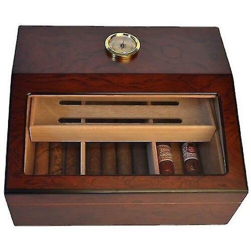 Venisymlis Dvoslojni Humidor iz Cedre, Velika Kapaciteta, za 30–80 Cigar, Darilo za Moške, (22060731) Cene