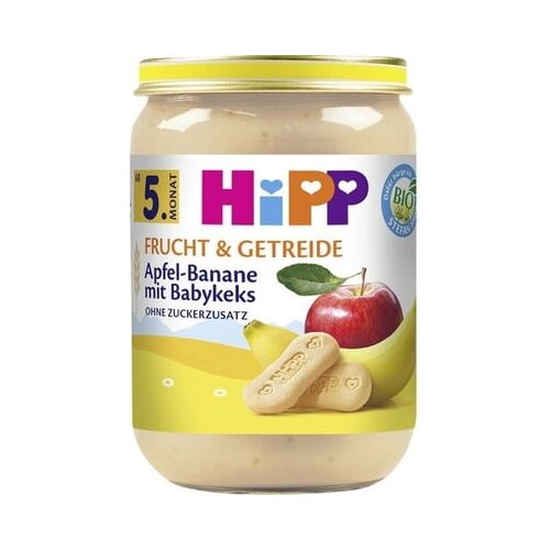 Hipp Bio sadje in žita - jabolko & banana z baby pi&scaron;kotom - 190 g Cene