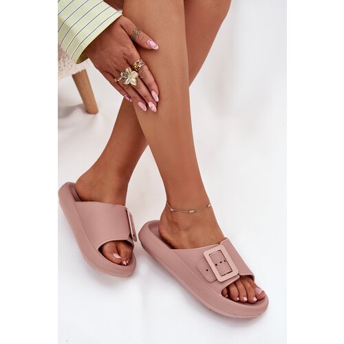 VINCEZA Women's Foam Slippers With Buckle Cene
