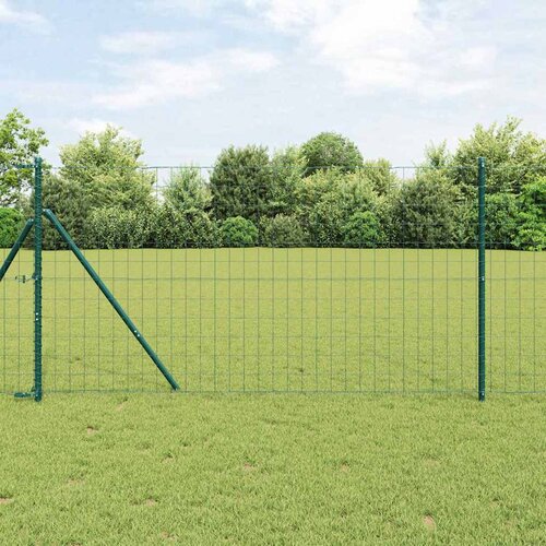 Euro ograda 1 x 10 m Željezo prekriveno PVC-om Zelena Cijene