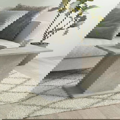 VidaXL stolić za kavu siva boja betona 55,5x55,5x40 cm od iverice Slike