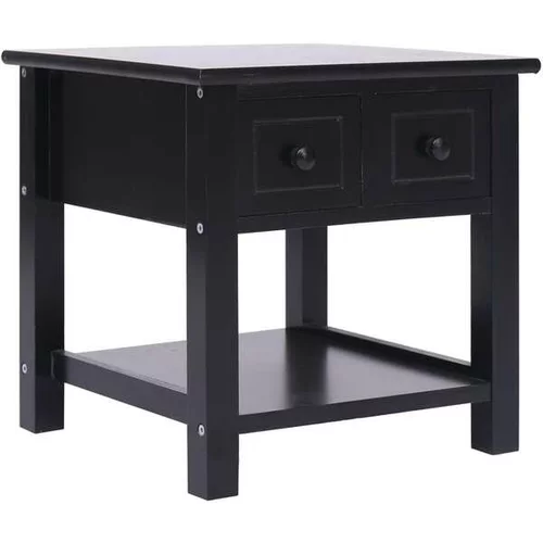  Stranska mizica črna 40x40x40 cm les pavlovnije