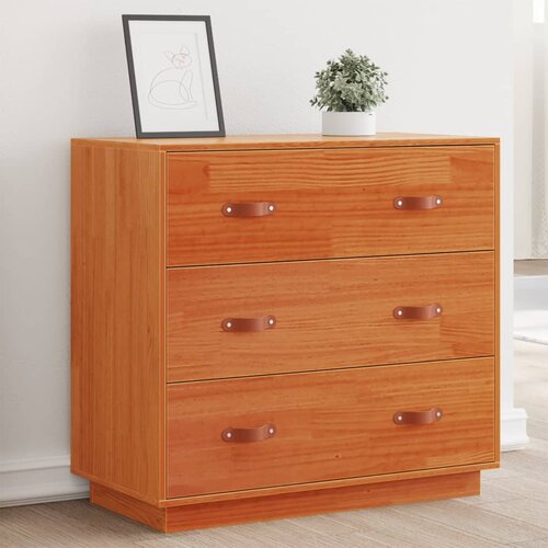 vidaXL Komoda voštano smeđa 80 x 40 x 75 cm od masivne borovine Cijene