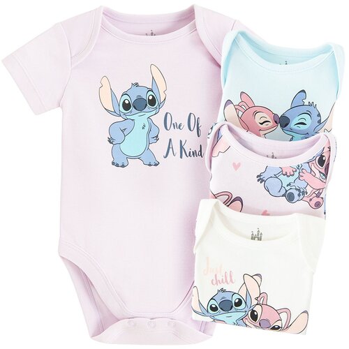 Cool club perilo bodi 4 kosi KR LCG3001003-00 LILO & STITCH D večbarvno 86 Cene