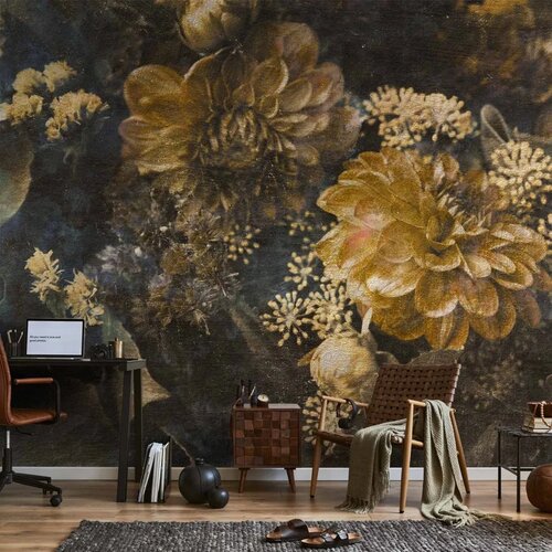  Foto tapeta - Retro Flowers - Second Variant 245x175 Slike