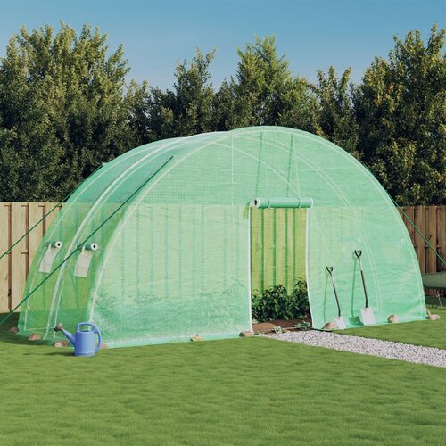 The Living Store Plastenik s čeličnim okvirom zeleni 12 m² 6 x 2 x 2 85 m Cijene